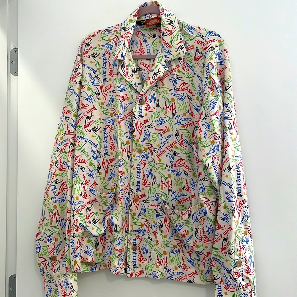Palm Angels x Missoni silk shirt